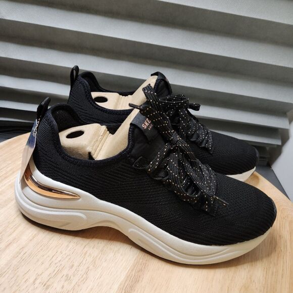 Skechers Pretty Knitty Hazel Sneakers – Women’s 8.5, Black, Memory Foam - Picture 5 of 10